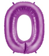 40 INCH PURPLE NUMBER BALLOONS