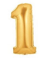40" Gold NUMBER BALLOONS