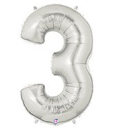 40 INCH SILVER BALLOONS