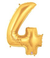 40" Gold NUMBER BALLOONS