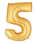 40" Gold NUMBER BALLOONS