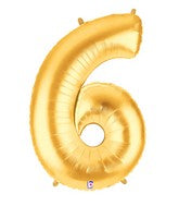40" Gold NUMBER BALLOONS