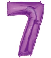 40 INCH PURPLE NUMBER BALLOONS