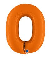 40 INCH MATTE ORANGE FOIL BALLOONS
