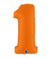 40 INCH MATTE ORANGE FOIL BALLOONS