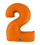 40 INCH MATTE ORANGE FOIL BALLOONS
