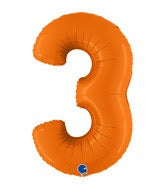 40 INCH MATTE ORANGE FOIL BALLOONS