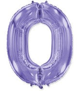 40 INCH FLEXMETAL LILAC NUMBER BALLOONS