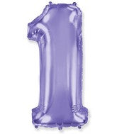 40 INCH FLEXMETAL LILAC NUMBER BALLOONS