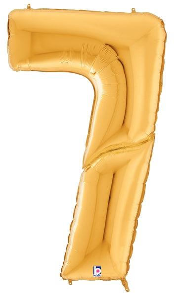 64 inch LARGE GOLD NUMBER BALLOONS