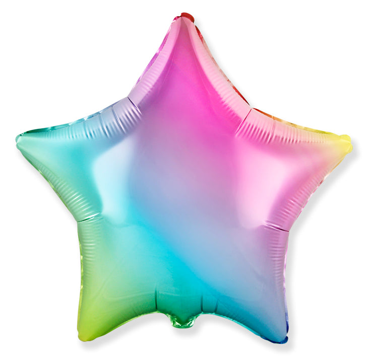 18 INCH GRADIANT FOIL BALLOONS 5pc