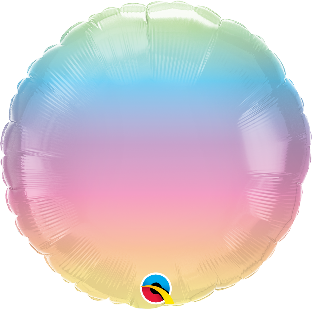 18 INCH GRADIANT FOIL BALLOONS 5pc