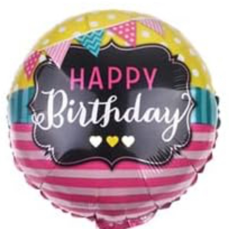 18 inch Festive Happy Birthday