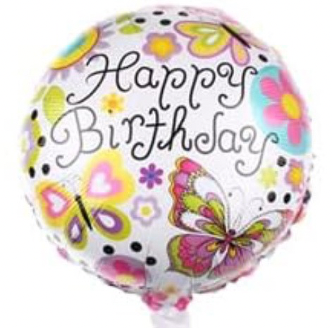 18 inch Butterfly Happy Birthday