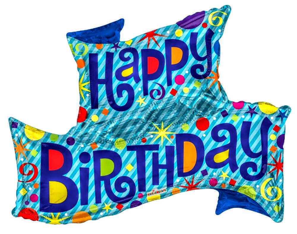 Large 36 INCH JUMBO HAPPY BIRTHDAY BANNER FOIL