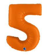 40 INCH MATTE ORANGE FOIL BALLOONS