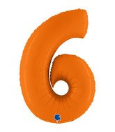40 INCH MATTE ORANGE FOIL BALLOONS