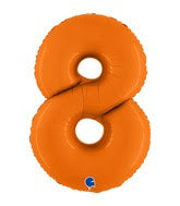 40 INCH MATTE ORANGE FOIL BALLOONS