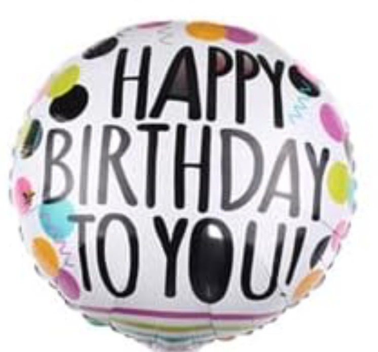 18 Inch Assorted Happy Birthday Balloons
