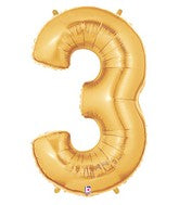40" Gold NUMBER BALLOONS