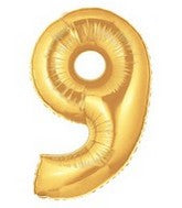 40" Gold NUMBER BALLOONS