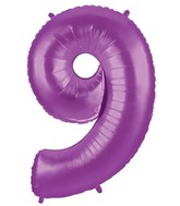 40 INCH PURPLE NUMBER BALLOONS