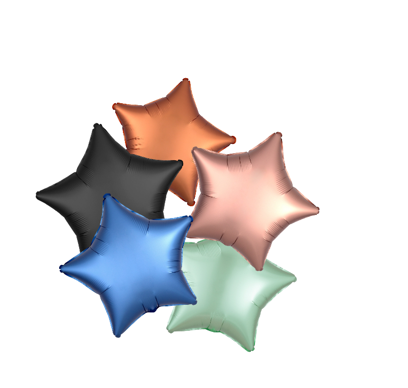 18 inch SATIN LUXE STAR FOIL (1ct)