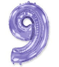 40 INCH FLEXMETAL LILAC NUMBER BALLOONS