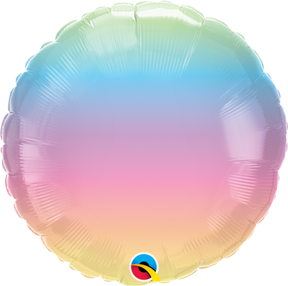 18 INCH GRADIANT FOIL BALLOONS 5pc