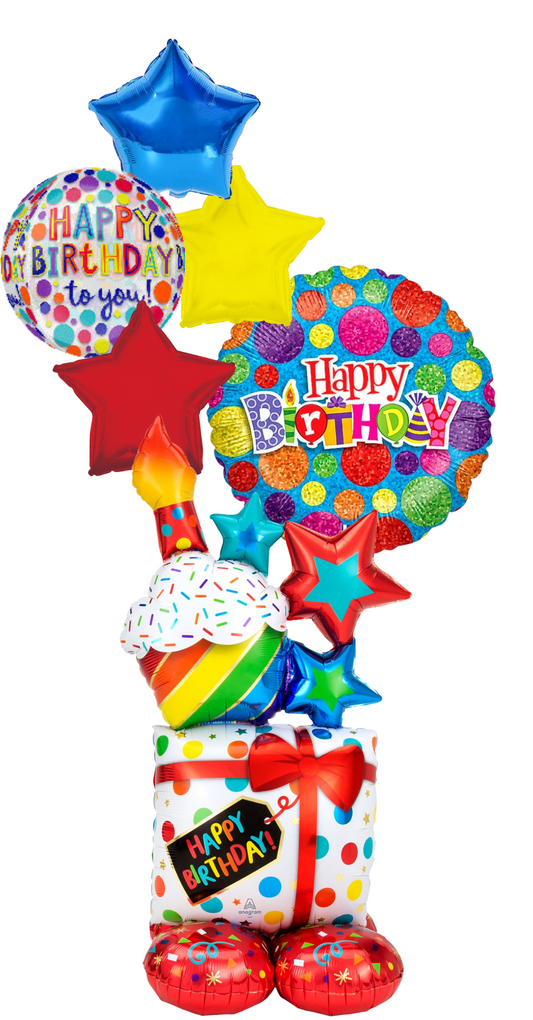 PRESENT/CUP CAKE Jumbo Bouquet