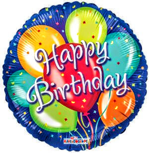 Large 36 INCH JUMBO HAPPY BIRTHDAY BALLOONS FOIL