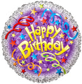 Large 36 INCH JUMBO HAPPY BIRTHDAY SHIMMER FOIL