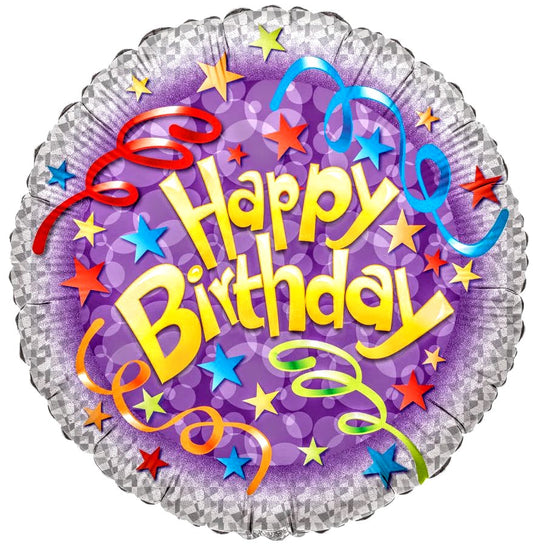 Large 36 INCH JUMBO HAPPY BIRTHDAY SHIMMER FOIL