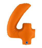 40 INCH MATTE ORANGE FOIL BALLOONS