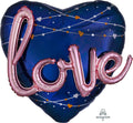 Large 36 INCH JUMBO LOVE HEART FOIL