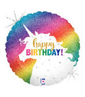 Large 36 INCH JUMBO RAINBOW UNICORN FOIL